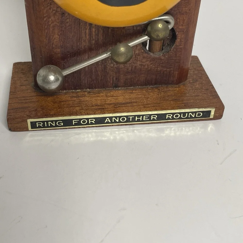 Vintage Bar Bell W/ Bottle Opener In Box Ring For Another Round Vat 69 Man Cave